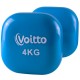 Гантель для фитнеса виниловая квадратная Voitto 4 кг